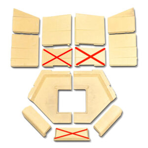 Spartherm Prismo 770 x 510 Feuerraumauskleidung