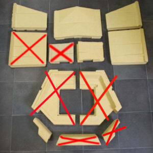 Spartherm Prismo 550 x 450 Feuerraumauskleidung