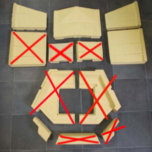 Spartherm Rundo 550 x 450 Feuerraumauskleidung