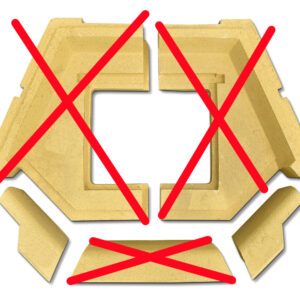 Spartherm Prismo 550 x 510 Bodenstein Set