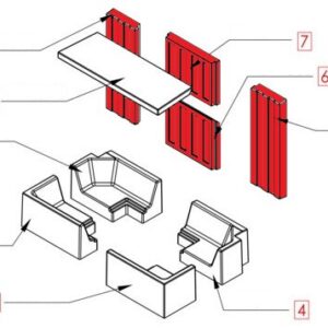 Spartherm Arte 3RL-80h Seitenstein Set B
