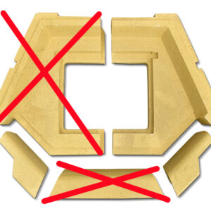 Spartherm Rundo 550 x 450 Bodenstein Set